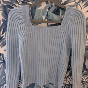 VICI Square Neck Ribbed Knit Sweater NWOT